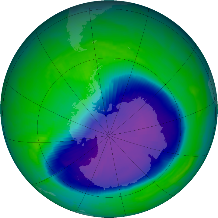 Ozone Map 1997-10-23